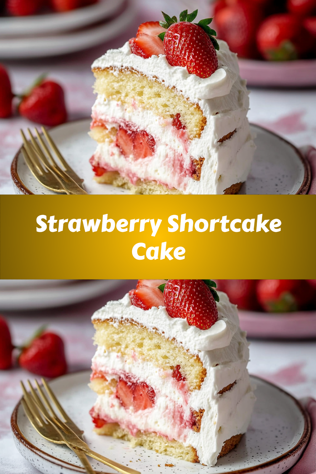 How to make delicious Strawberry Shortcake Cake easily at home