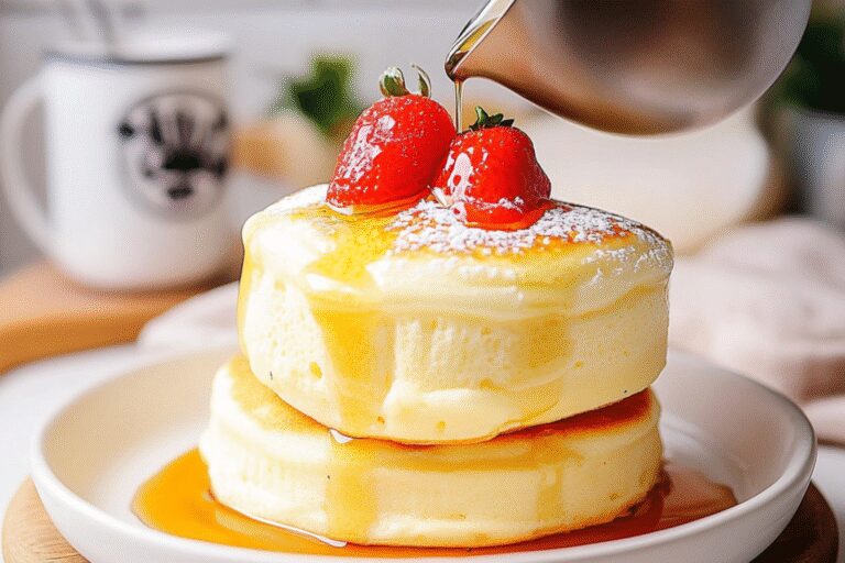 Fluffy Japanese Soufflé Pancakes