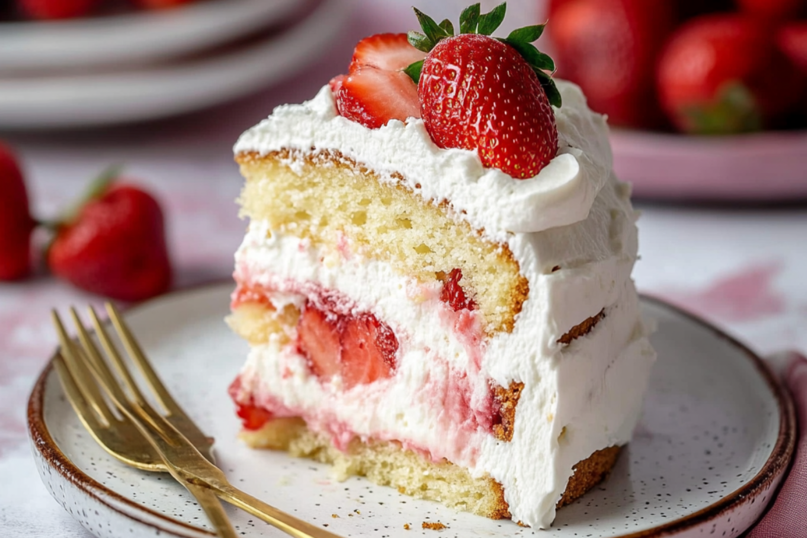 Strawberry Shortcake Cake