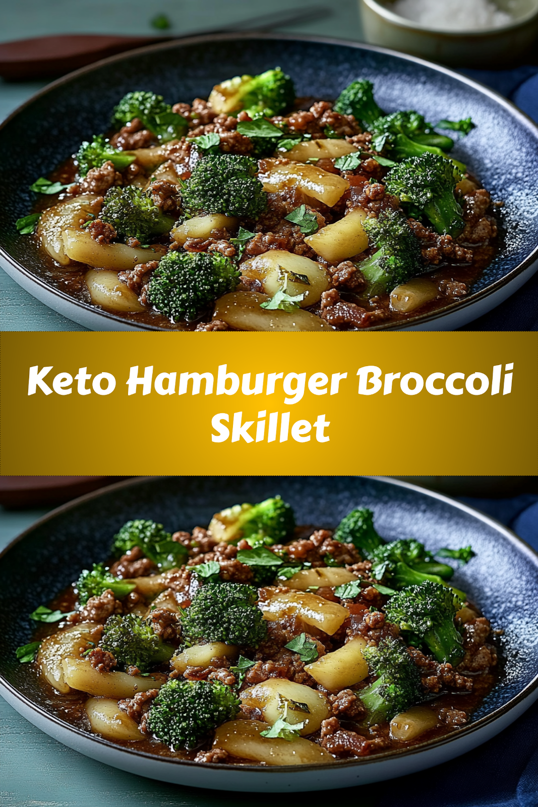 Easy and delicious homemade Keto Hamburger Broccoli Skillet recipe ready to enjoy - complete with ingredients list and step-by-step cooking instructions