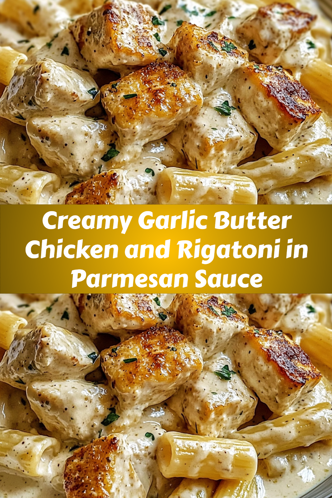 How to make delicious Creamy Garlic Butter Chicken and Rigatoni in Parmesan Sauce easily at home