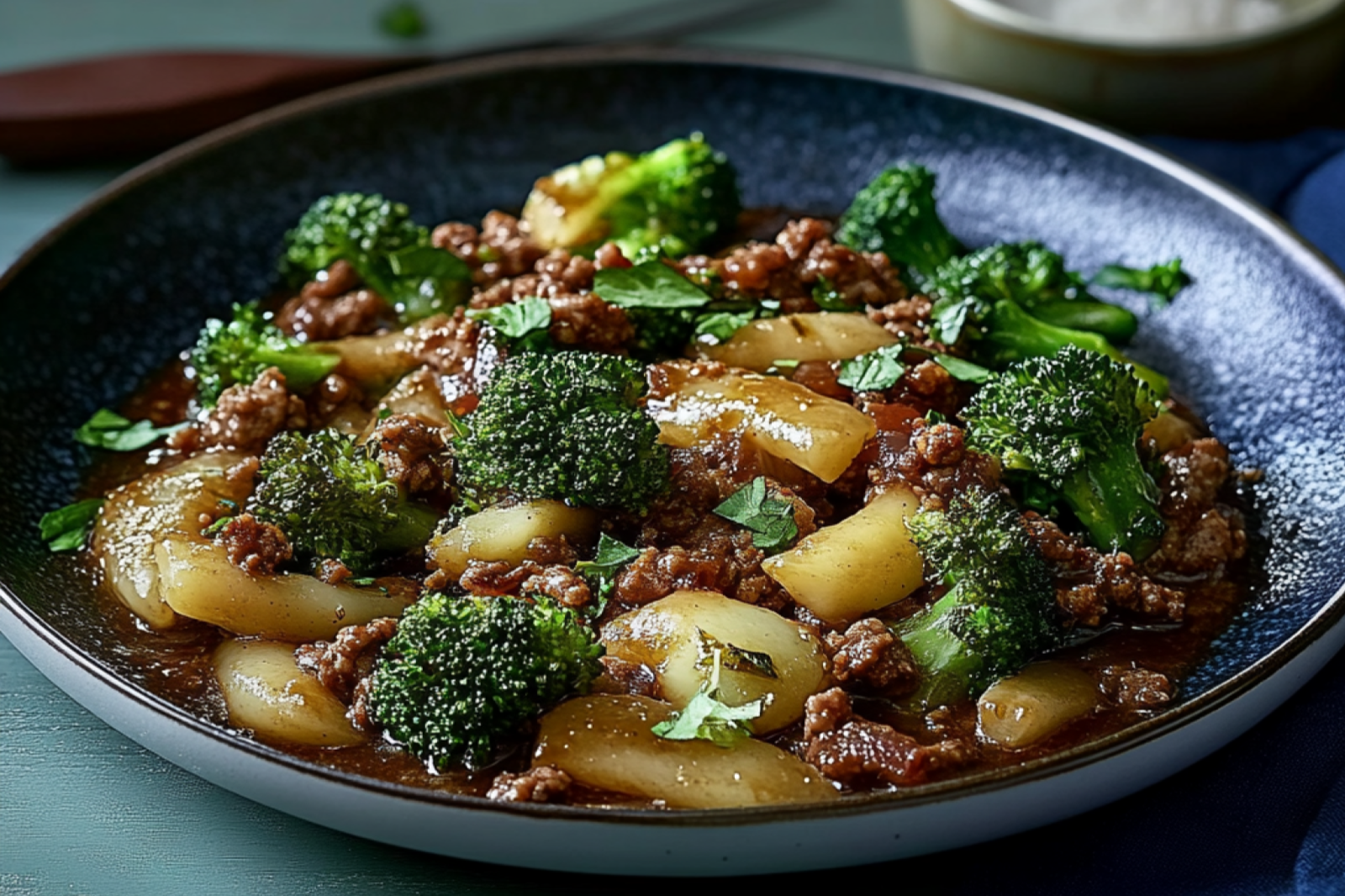 Keto Hamburger Broccoli Skillet