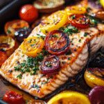 One-Pan Roasted Salmon with Veggies Recipe Guide 2 One-Pan Roasted Salmon with Mediterranean Vegetables