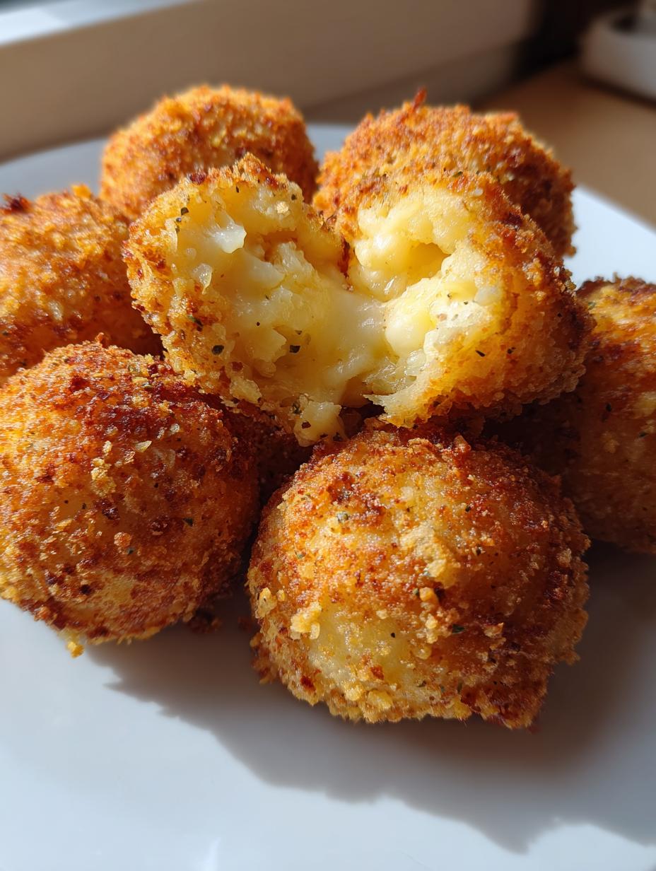 Air Fryer Cheesy Mashed Potato Balls - detail 2