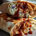 BBQ Chicken Coleslaw Wraps: 1 Amazing Meal 6 Bbq Chicken Coleslaw Wraps
