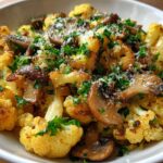 Garlic Cauliflower Mushroom Skillet: 1 Secret for amazing Flavor 6 Garlic Cauliflower Mushroom Skillet