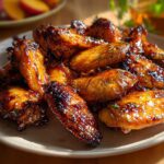 Hot Honey Peach Wings: 250 Calories 6 Hot Honey Peach Wings