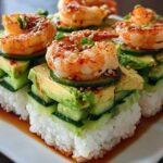 Spicy Shrimp Sushi Stacks: 1 Irresistible Recipe 6 Spicy Shrimp Sushi Stacks