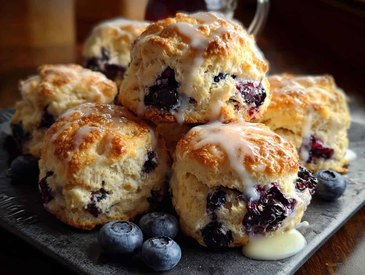 Blueberry Biscuits: 1 Amazing Fluffy Recipe - Blueberry Biscuits - additional detail