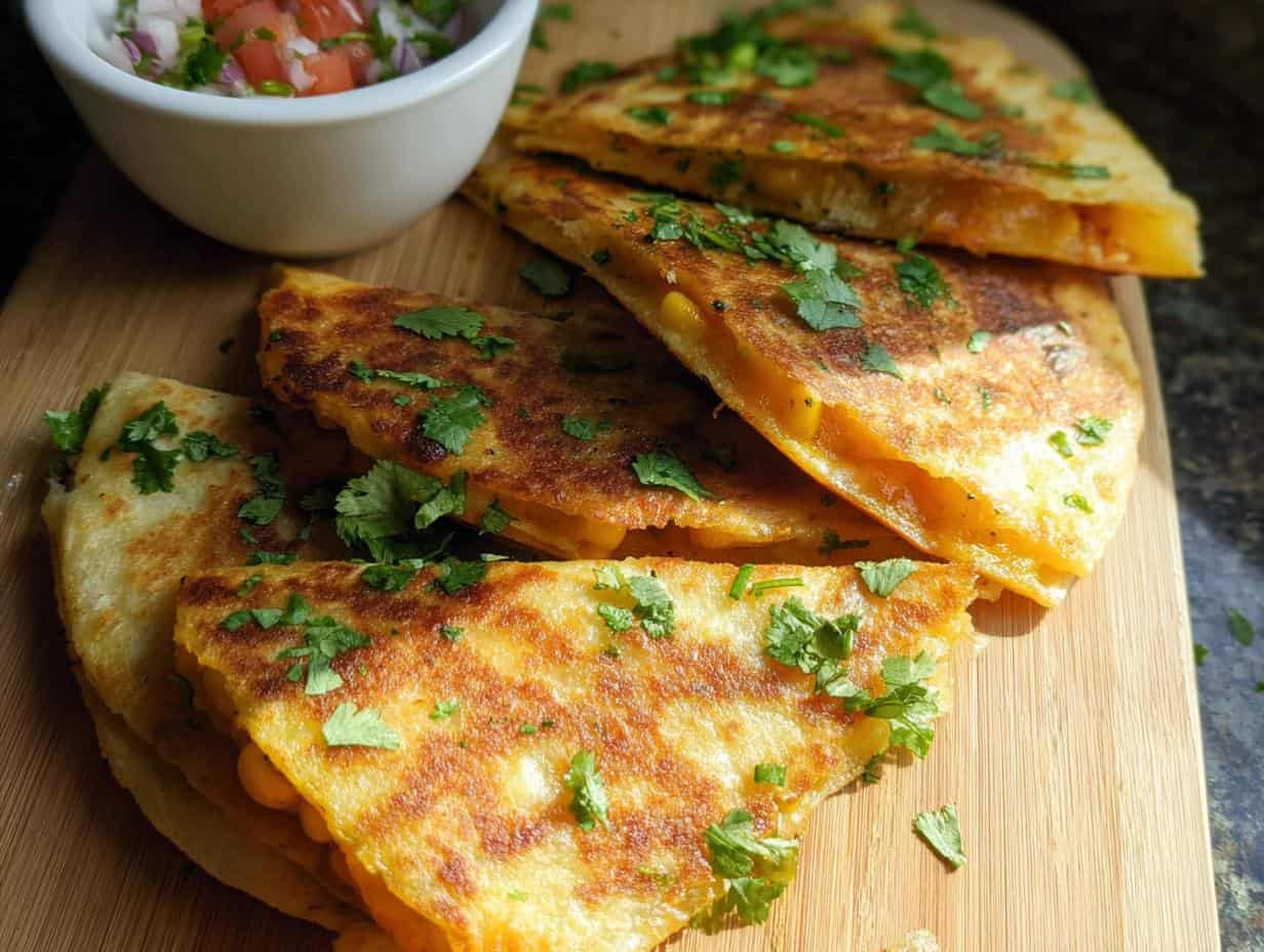 Corn Tortilla Quesadillas: 10-Minute Marvel - Corn Tortilla Quesadilla - additional detail