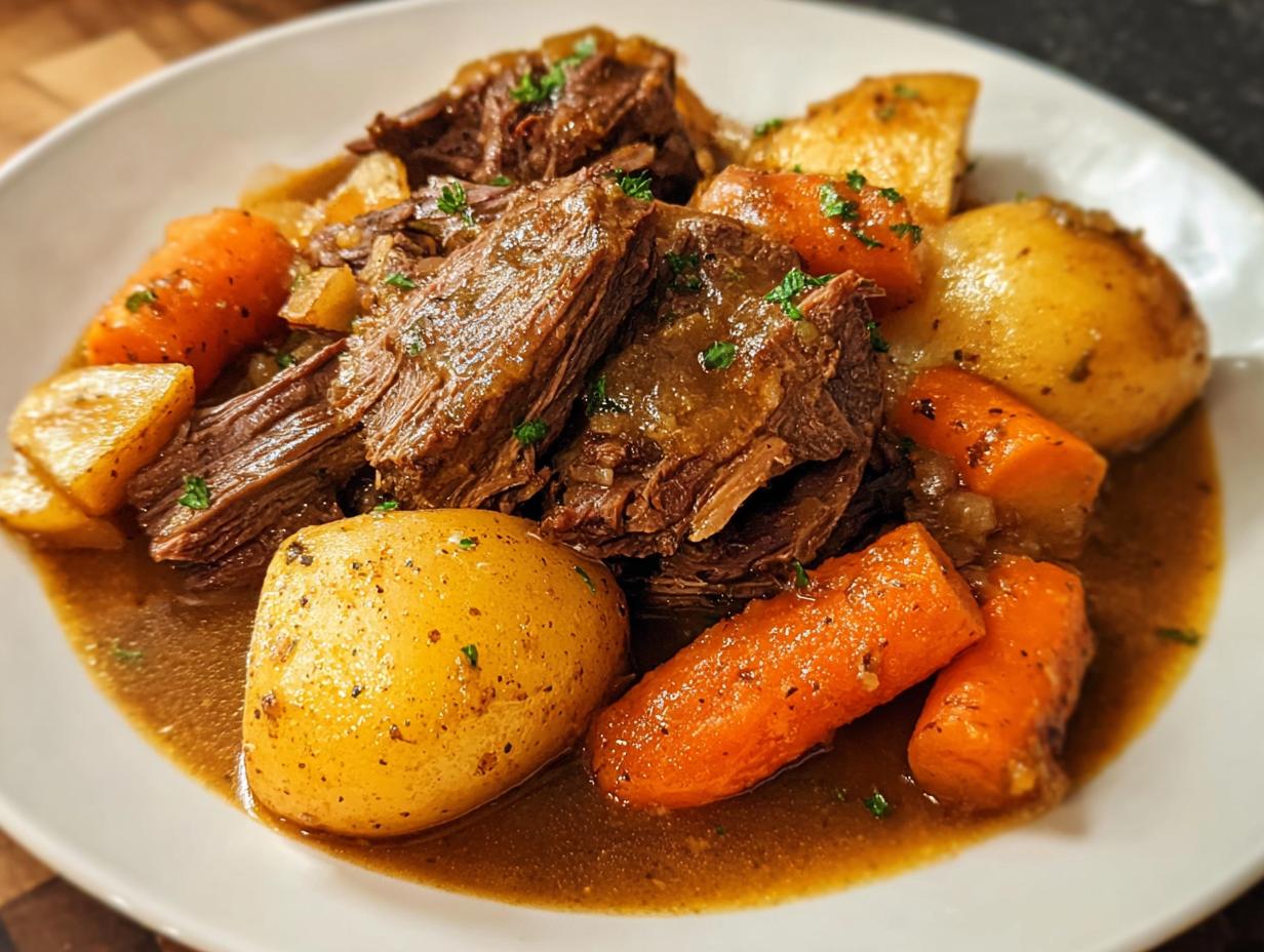 Crockpot Pot Roast: Tender, Flavorful 1-Pan Meal - Crockpot Pot Roast - additional detail