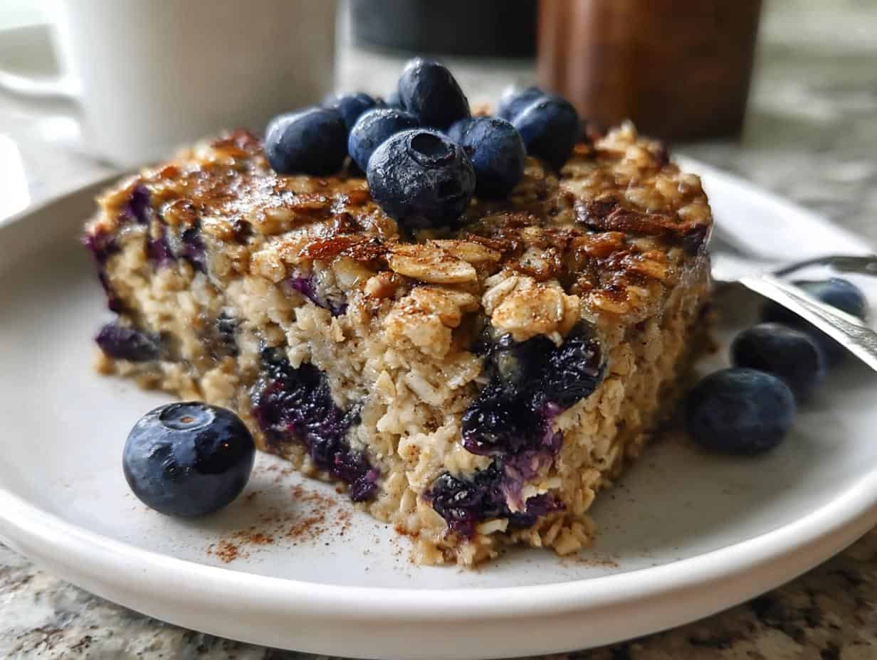 Best Healthy Blueberry Baked Oatmeal: Enjoy 1 - Healthy Blueberry Baked Oatmeal - additional detail