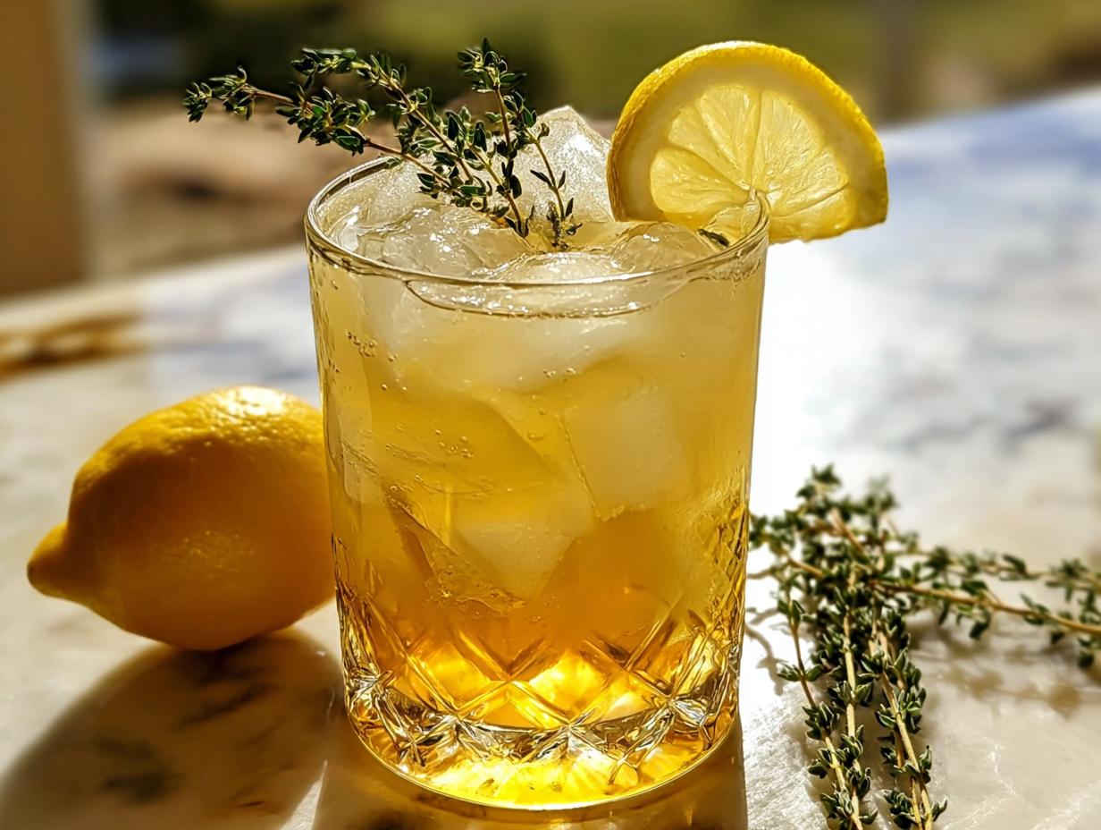 Honey Lemon Thyme Refresher: 1 AMAZING Sip - Honey Lemon Thyme Refresher - additional detail