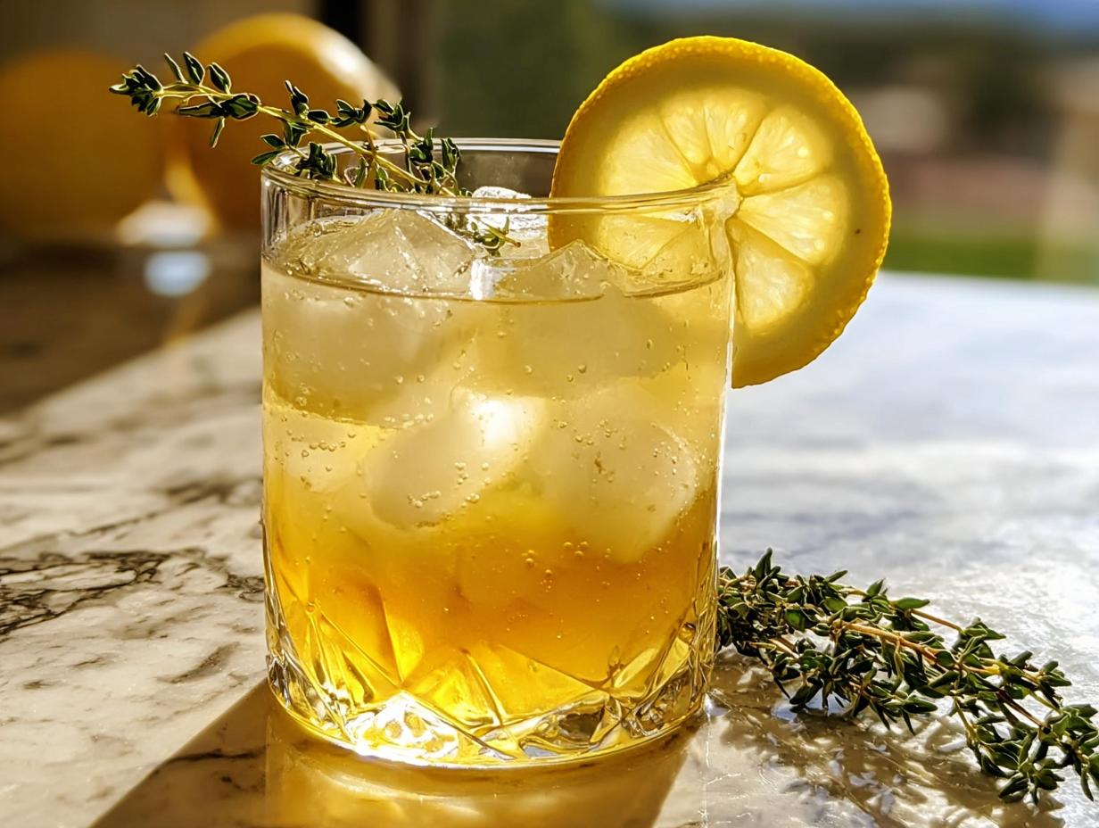 Honey Lemon Thyme Refresher: 1 AMAZING Sip - Honey Lemon Thyme Refresher - additional detail