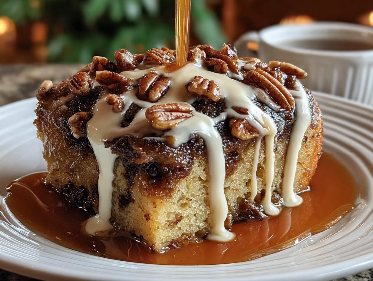 Maple Pecan Sticky Toffee: Heavenly Date Dessert - Maple Pecan Sticky Toffee - additional detail