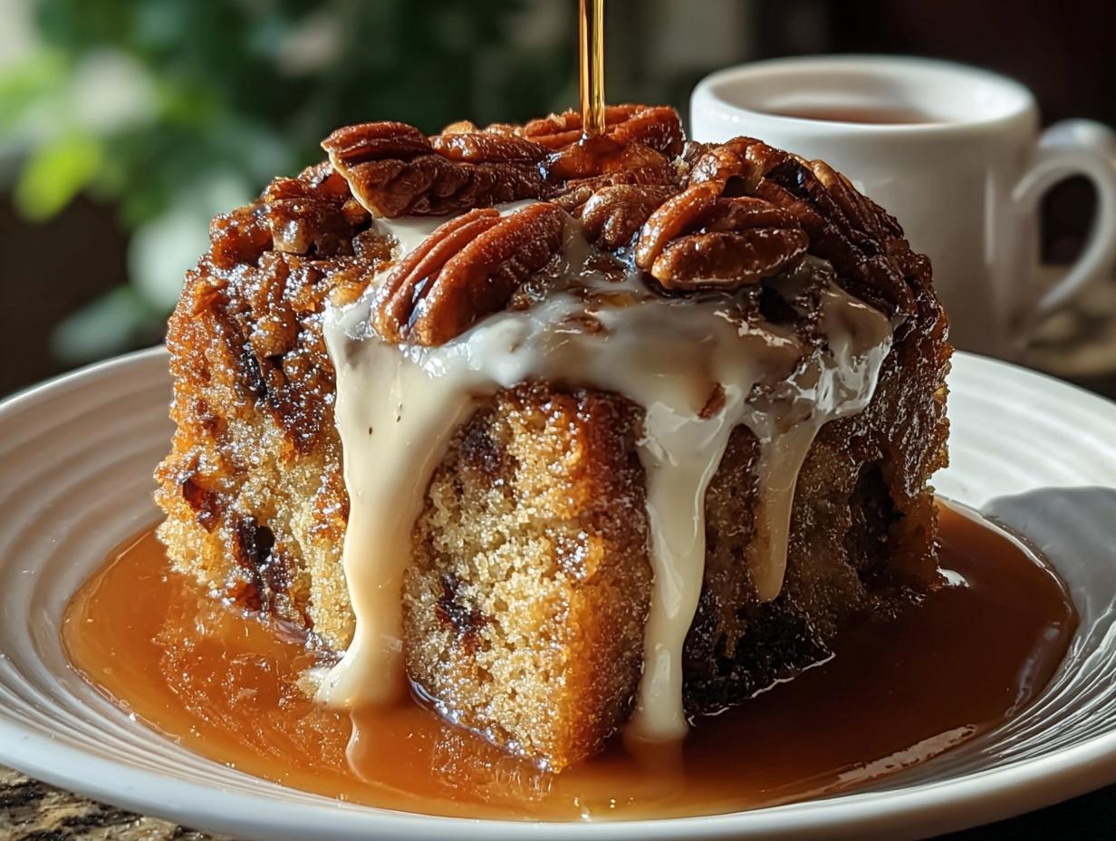Maple Pecan Sticky Toffee: Heavenly Date Dessert - Maple Pecan Sticky Toffee - additional detail