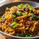 Mongolian Ground Beef Noodles: 1 Amazing Meal 6 Mongolian Ground Beef Noodles