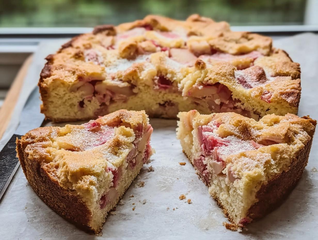 Rhubarb Cake: 1 Amazing Moist Treat - Rhubarb Cake - main visual representation