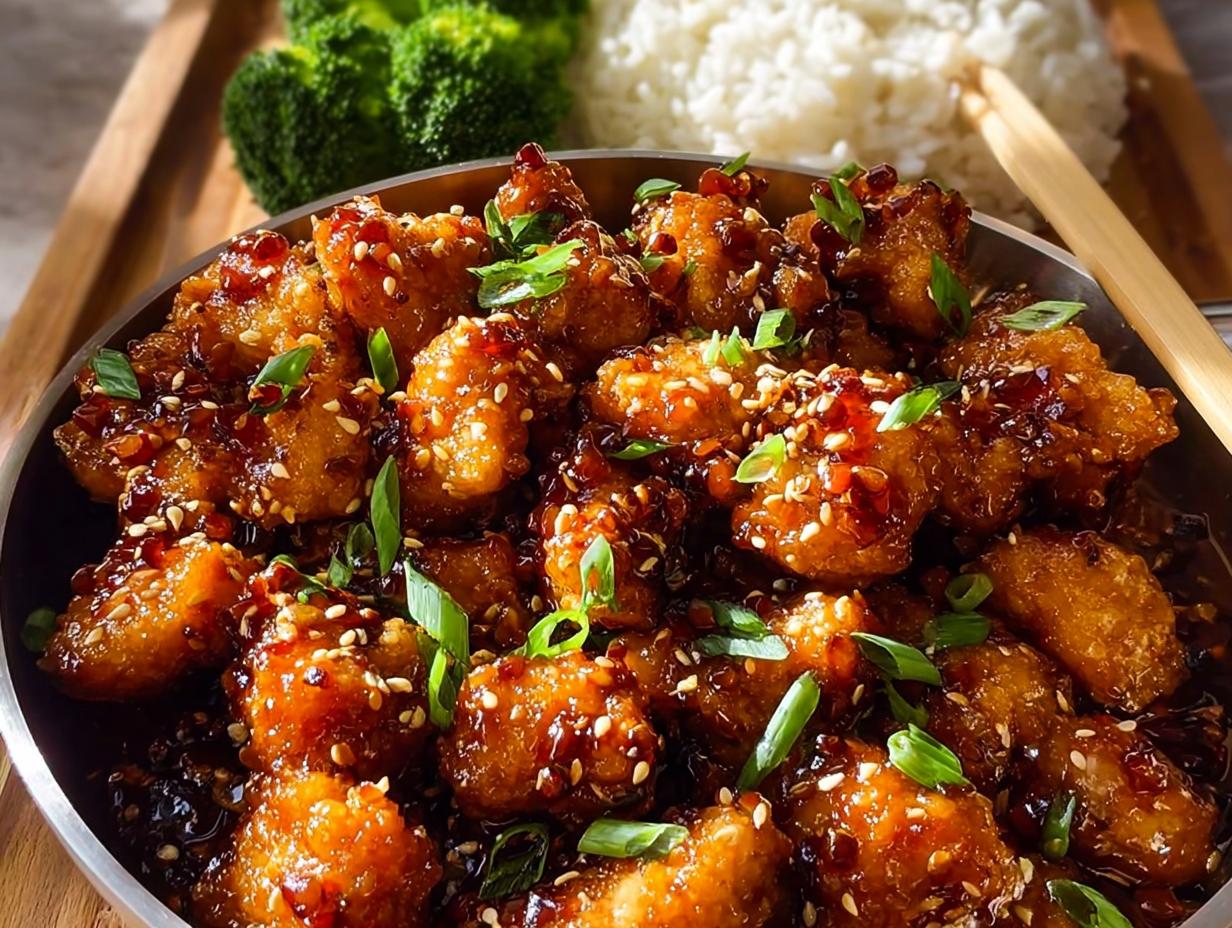 Sesame Chicken: 1 Crispy Takeout Favorite - Sesame Chicken - final dish