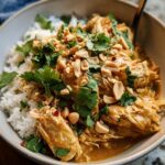 Slow Cooker Thai Peanut Chicken: 4 Ingredient Magic 6 Slow Cooker Thai Peanut