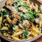 Spinach Mushroom Pasta: 10-Minute Amazing Dinner 4 Spinach Mushroom Pasta