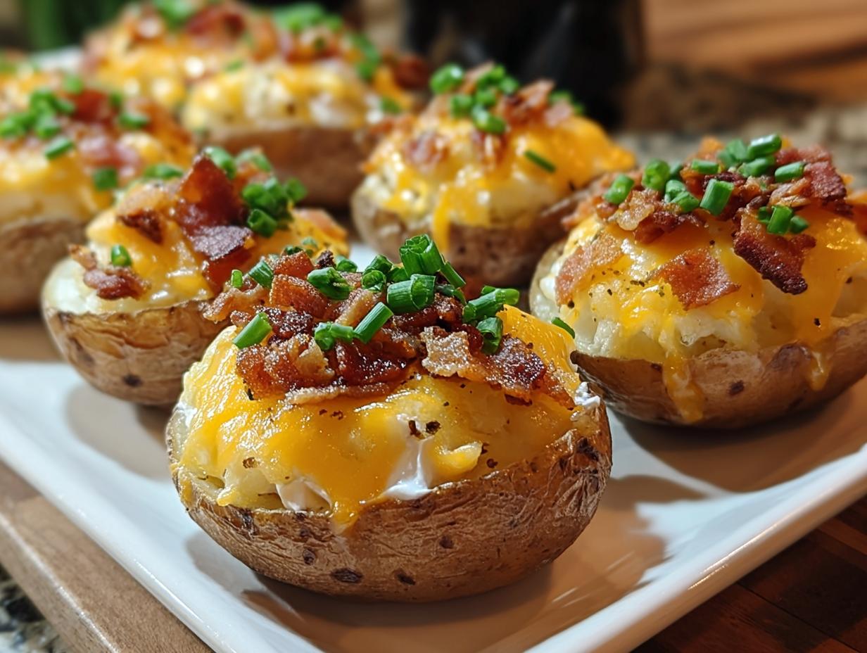 Tempting Mini Loaded Baked Potatoes Recipe