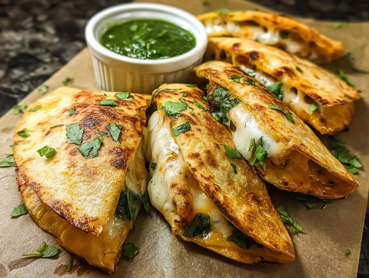 Amazing Mini Party Poblano Quesadillas: 10 Easy Bites - Mini Party Poblano Quesadillas - additional detail