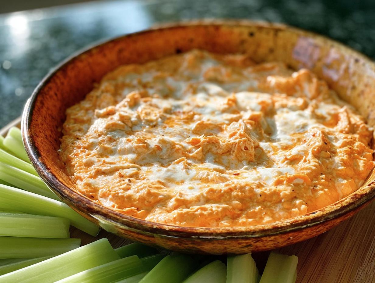 Smoked Buffalo Chicken Dip is Amazing