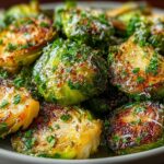 Garlic Butter Roasted Brussels