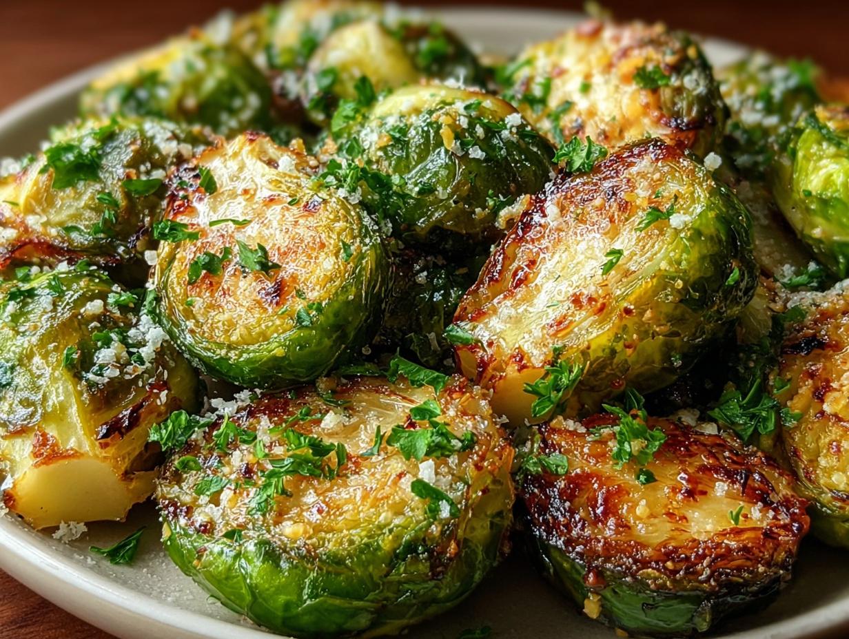 Amazing Garlic Butter Roasted Brussels - 4 Stars - Garlic Butter Roasted Brussels - additional detail