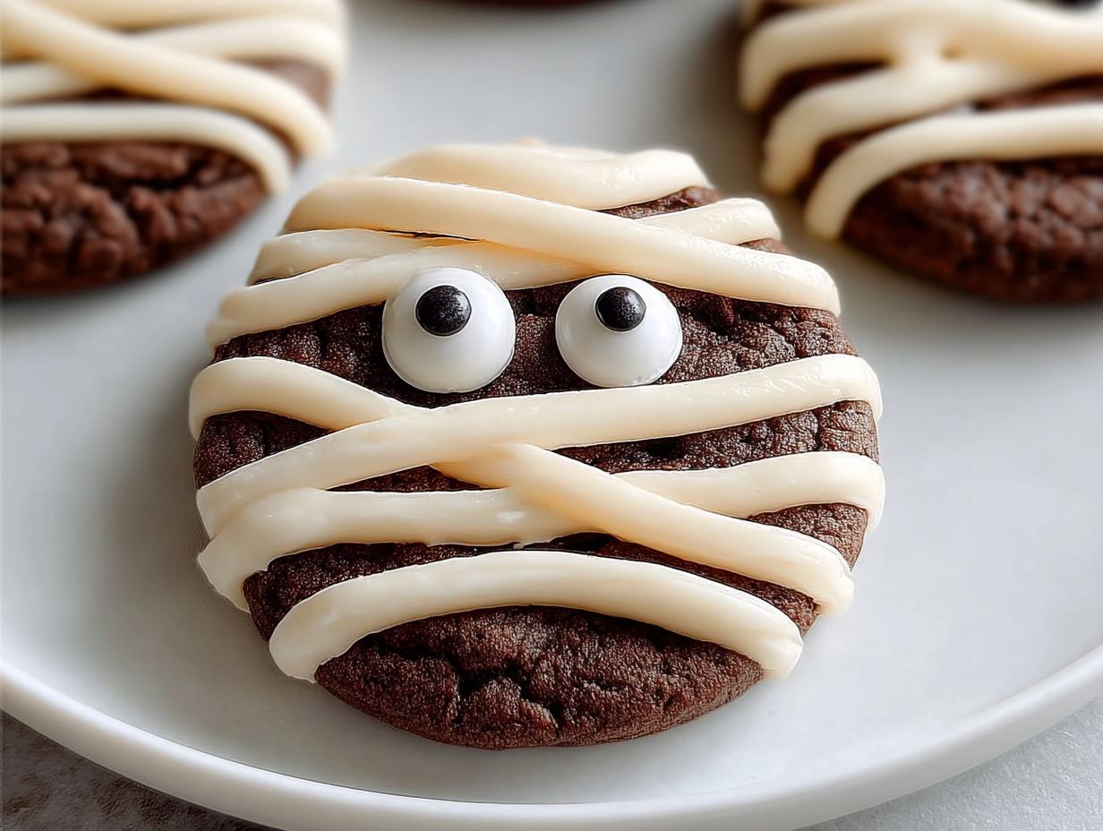 Halloween Mummy Cookies: 5 Easy Steps - Halloween Mummy Cookies - additional detail