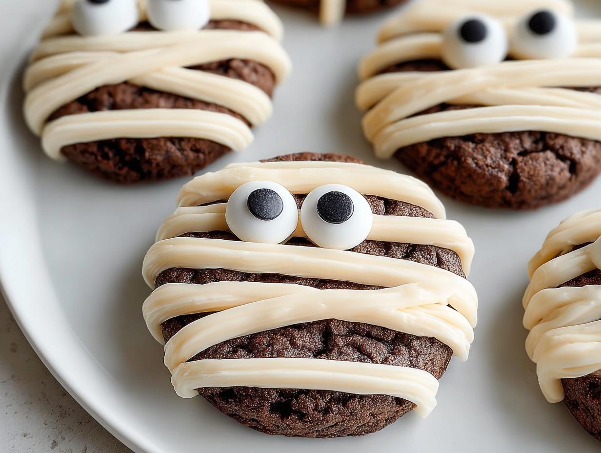 Halloween Mummy Cookies: 5 Easy Steps