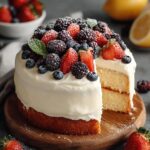Lemon Berry Mascarpone Cake