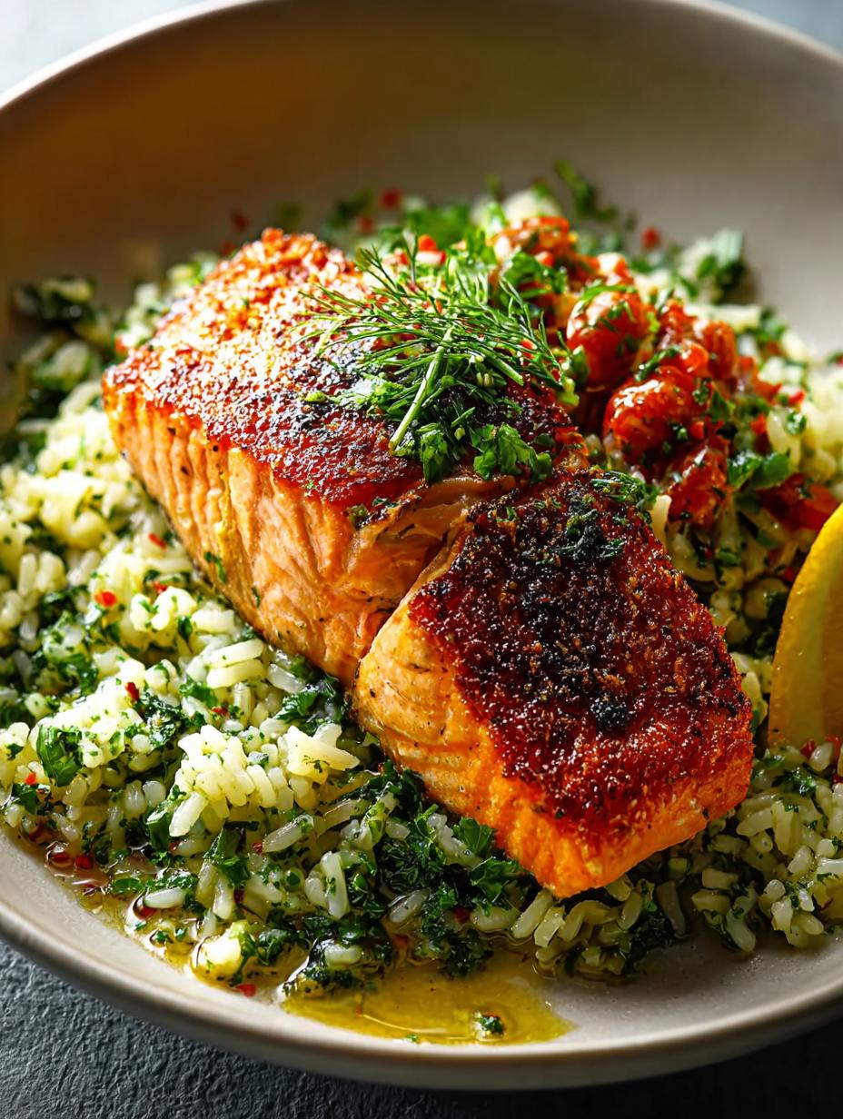 Delicious Curried Salmon Herby Rice Recipe to Savor